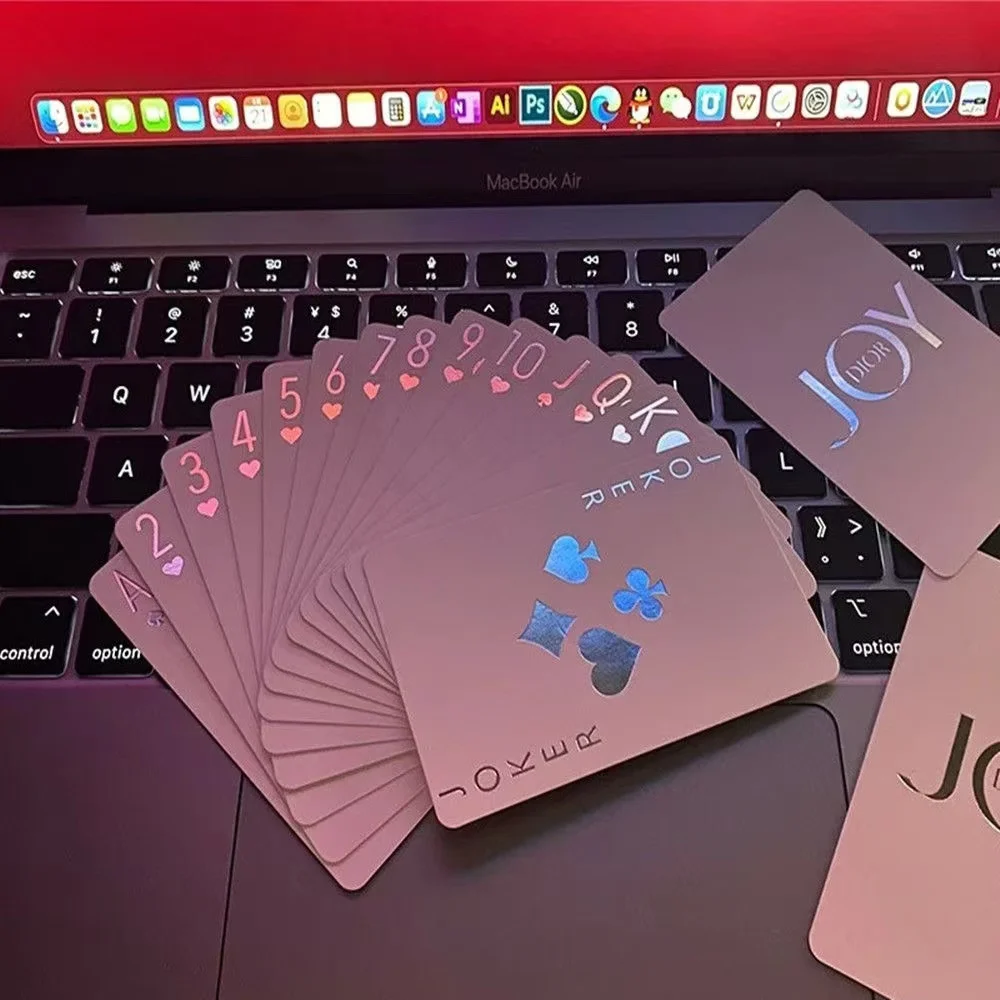Playing Cards Travel Card Games Glowing Decks of Cards Poker Deck Playing Interactive Poker Cards For Kids & Adults playing cards,plastic playing cards