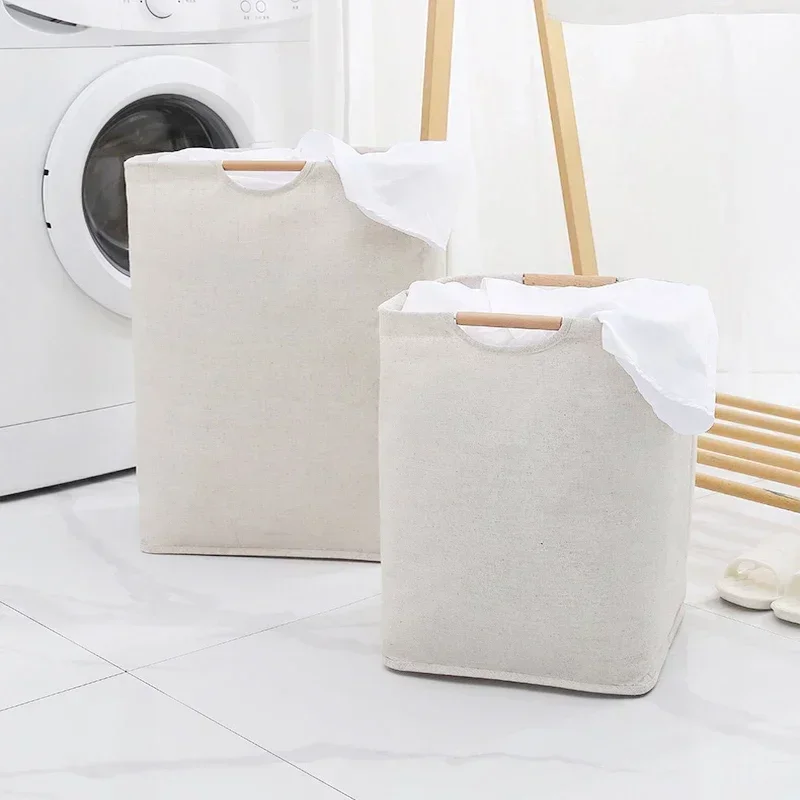 Large Capacity Dirty Laundry Basket Nordic Dirty Clothes Storage Linen Foldable Sundries Bucket Toy Organizer Panier Linge