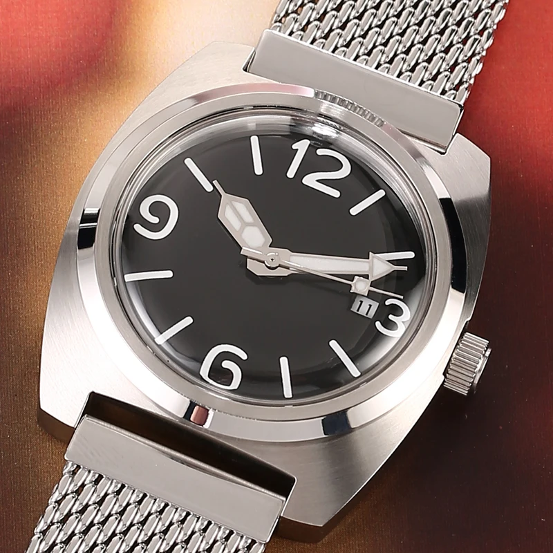 Armbanduhr Orologi Meccanici Da Uomo Mechanische Automatico Uhren Herren Uhr Muslimah Aaa Miyota 8215 Curved Valigetta Anfibia