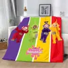 M-Meet The-Teletubbies Cartoon Logo Children Printed Blanket Picnic Blankets Warm Blanket Soft and Comfortable Blanket Home 6