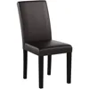 Dining Chair Set of 6, PU Leather Chairs Modern Diner Chairs Armless Side Chair with Solid Wood Legs for Home Kitchen Living Ro 4