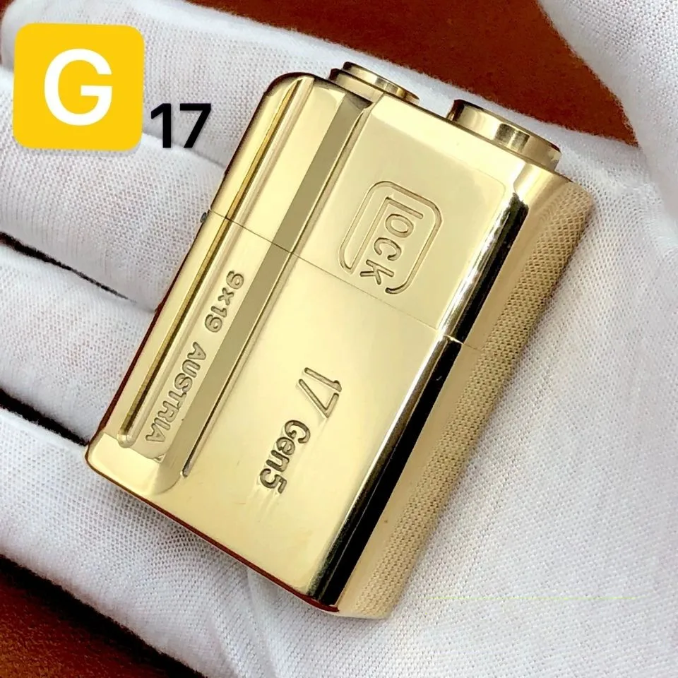 

G17 Handmade Brass Retro Vintage Classic Kerosene Lighter Windproof Waterproof Sealed Heavy Duty Lighter Men's Collection Gift