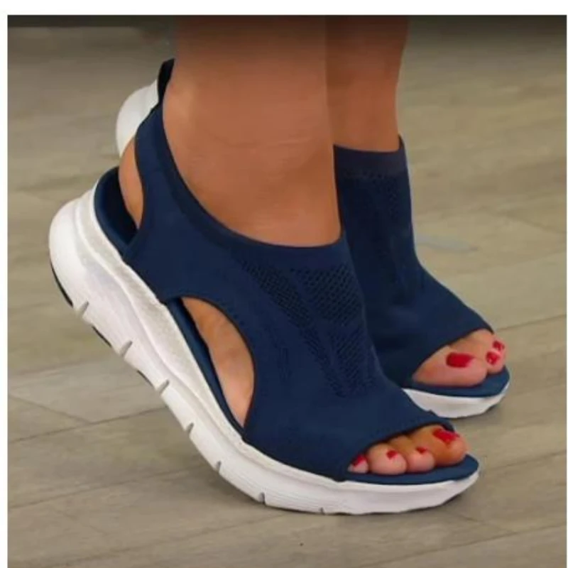 

Casual Sport Sandals Plus Size Women's Shoes Summer 2023 Comfort Women Beach Wedge Sandals Women Platform Sandals Roman Sandals