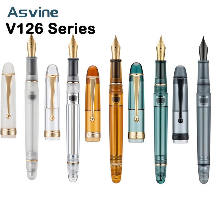 AsvineV126FountainPenVacuumFillingFountainPenMFEFNibMatte