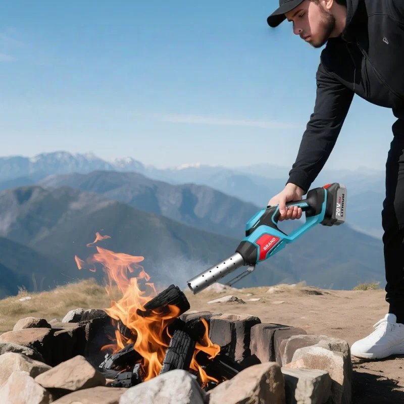 400W Cordless Fire Starter Charcoal Starter BBQ Tool Chemical Free Heated Air wi
