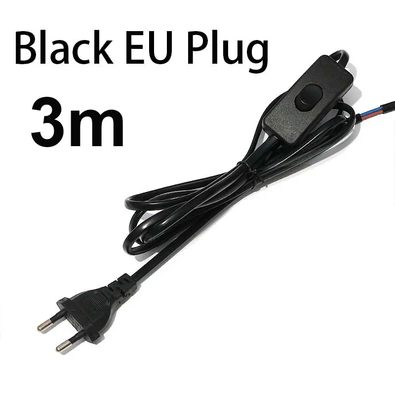 AC85-265V 660W 1.8m 3m 5m Electric Wire Lamp Switch Cable International Standard Power Cord With Switch Plug Copper Wire - Image 16