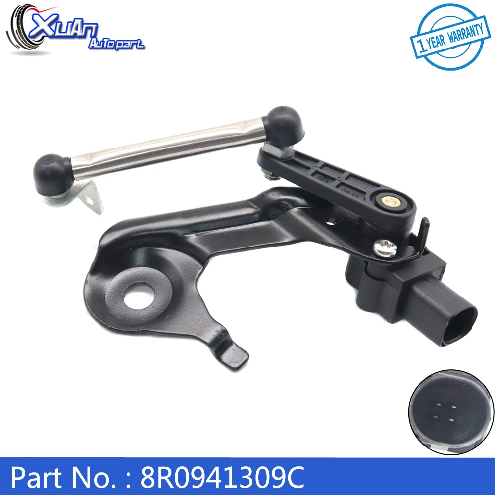 

XUAN New Rear Left Headlight Level Sensor 8R0941309C For Audi A6 Q5 A7 C7 S6 S7 SQ5 RS7 2008-2018 1T0907503A 8R0941309E