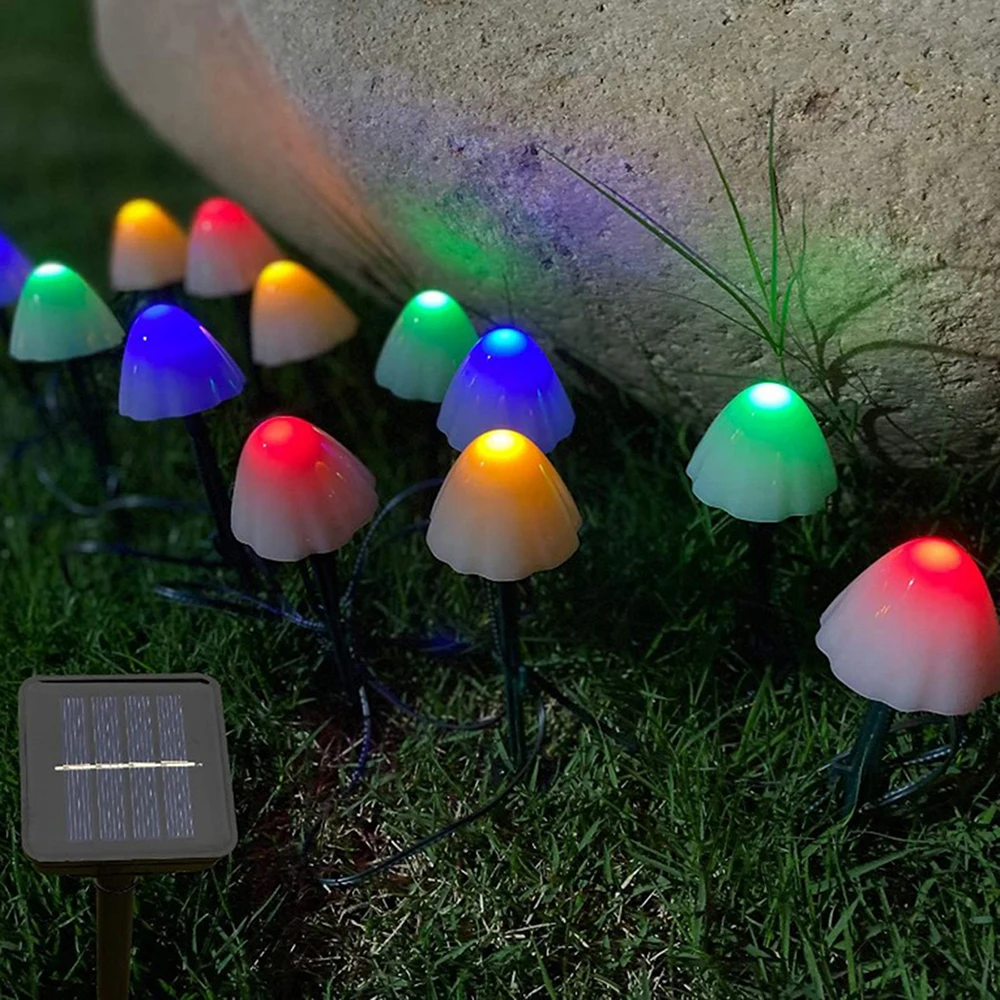 Solar-Powered LED Fairy String Lights