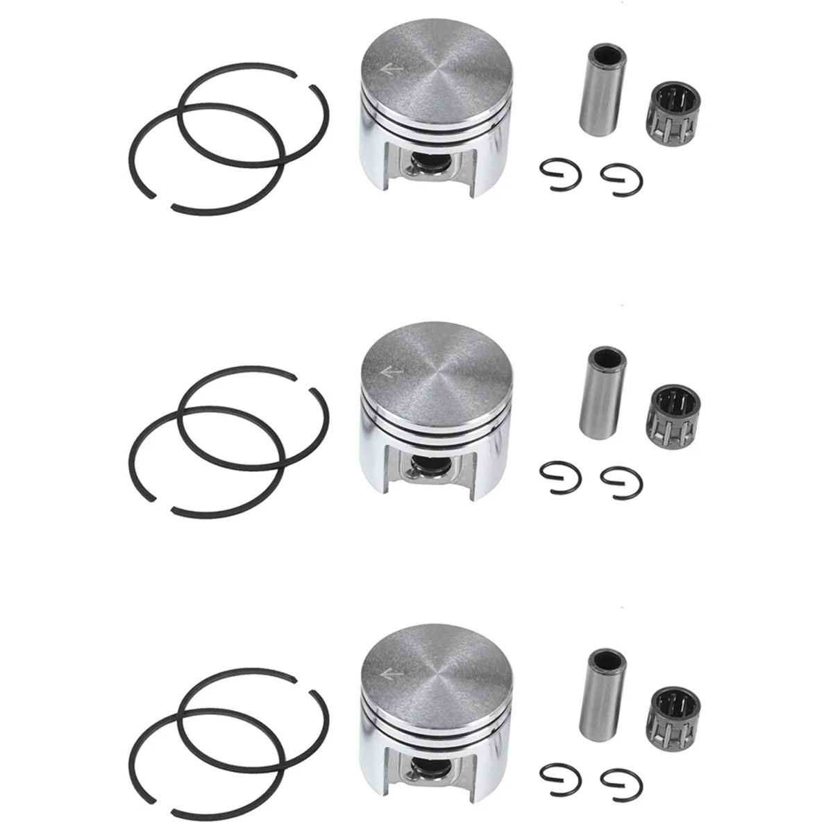 

3set 38mm Piston & Rings 10mm Pin Needle Bearing Kit Fit for Stihl Ms180 018 180 Chainsaw