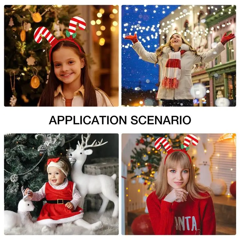 Christmas Headbands Cartoon Red Santa Claus Hairband Santa Claus Leg Hairband Xmas Kids Favor Gifts Xmas Decoration Supplies