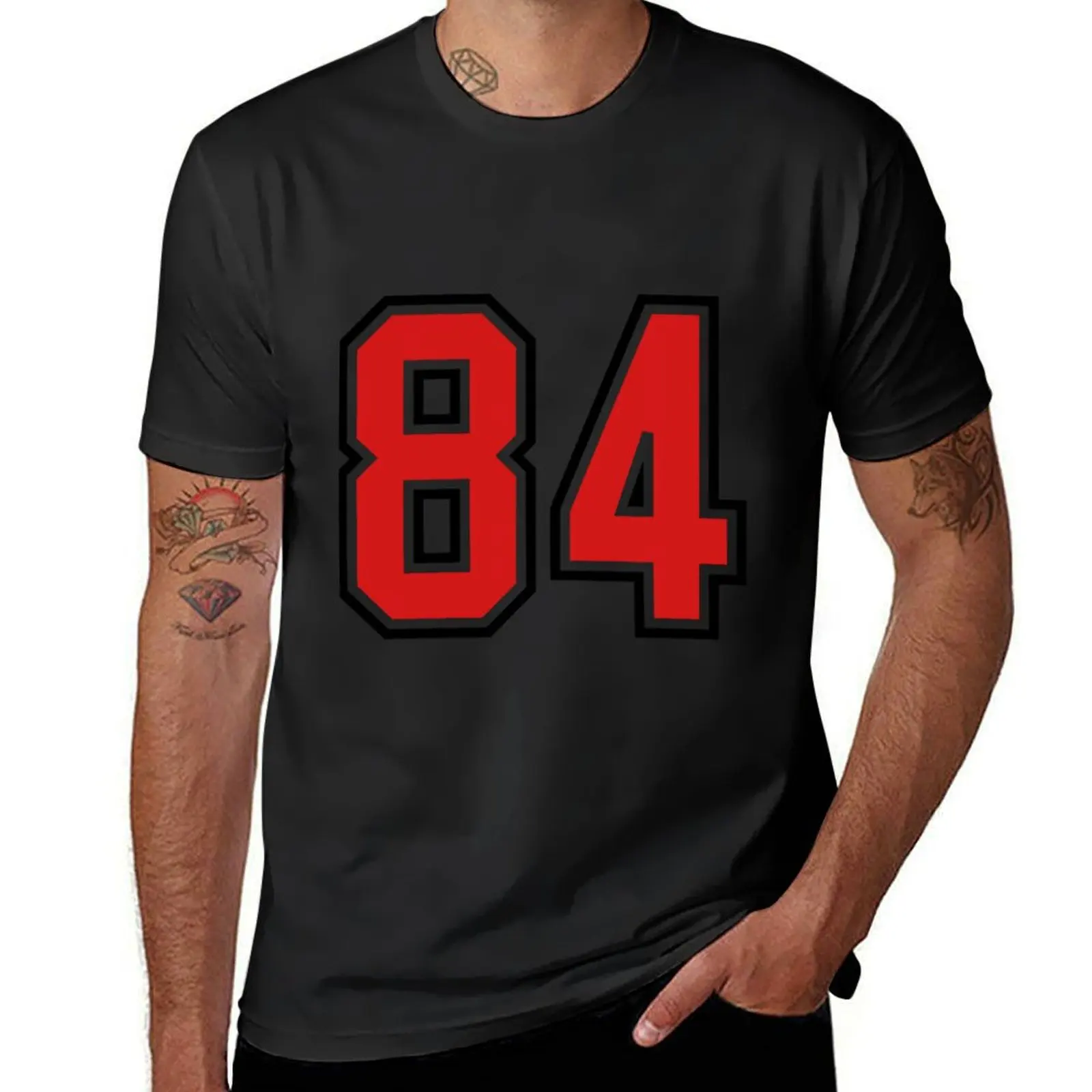 

84 sports jersey football number T-Shirt new edition quick-drying mens graphic t-shirts pack