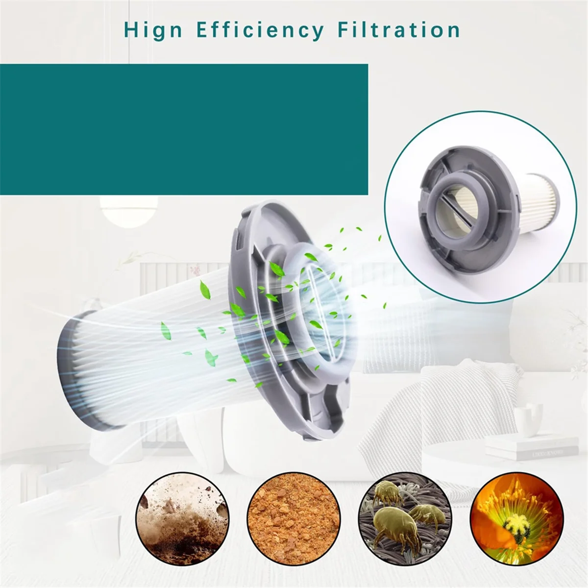 Replacement Filters 3 Pack for Rowenta Vacuum Cleaner for Rowenta X-Force Flex 8.60 RH96