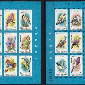 루마니아 새 우표, 동물 우표, 기념품 시트, MNH, 정품, 2 개