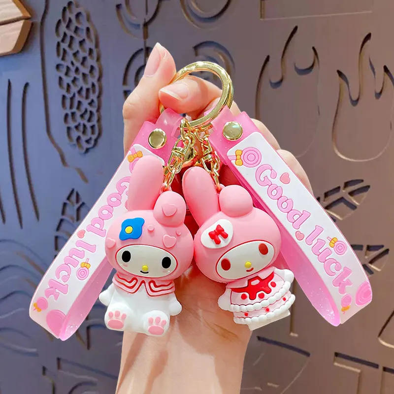 

Плюшевые Милые Мультяшные куклы Sanrio My Melody Kawaii, горничная, брелок, сумка, очаровательные аниме плюшевые игрушки для девочек, детские игрушки, подарок на день рождения