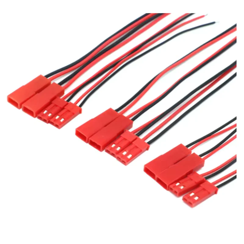 Connecteurs JST pour batterie Lipo RC, 20 paires mâle/femelle avec fils de 100 et 200mm.