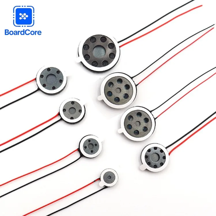 23×4.3MM 8옴 유선 라우드스피커 증폭기 세트, 원형 1W 8옴 태블릿, DIY 휴대폰, 컴퓨터, 소형 스피커 5개