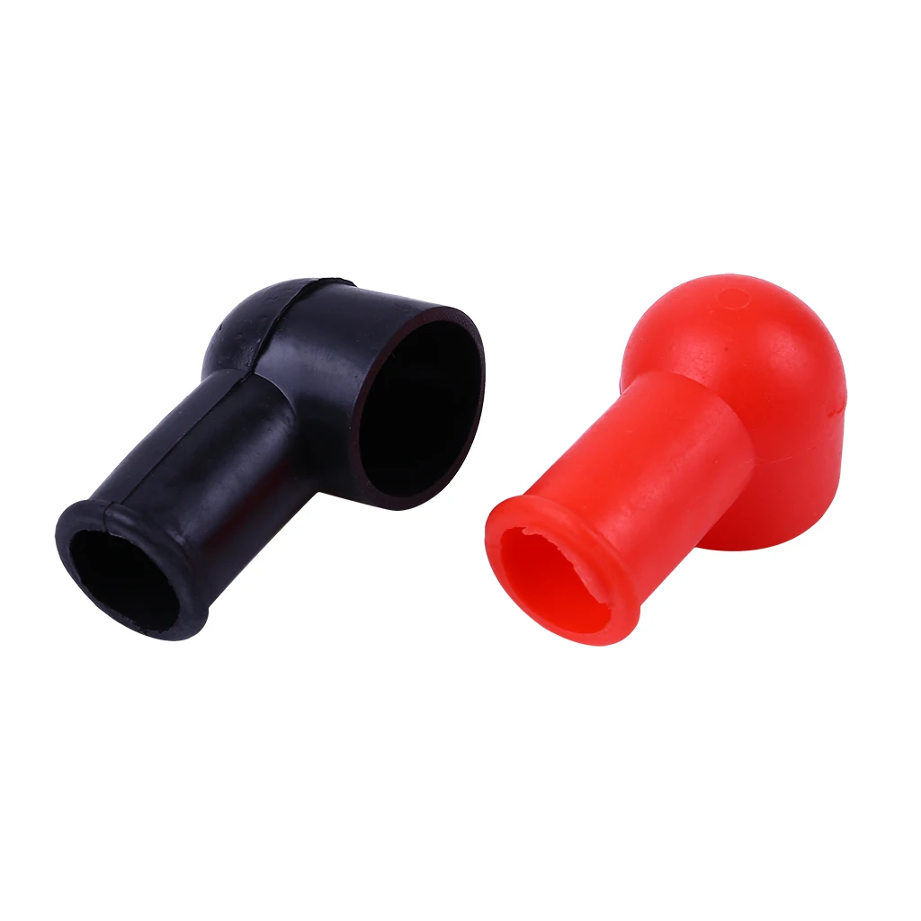 2pcs Battery Terminal Cover Protector Positive Negative For Cars Motorcycles Trucks Motor Charging Starting Systems