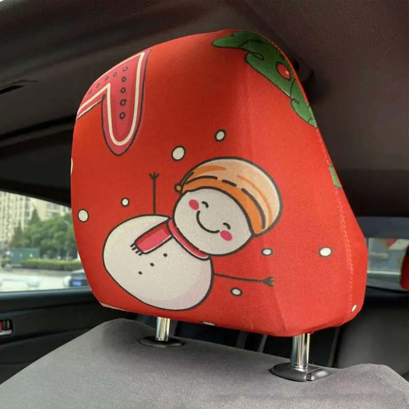 Housse de protection pour appui-tête de voiture, 4 pièces, chapeau de noël,  protection de siège de voiture, pour la maison, décoration de fête de noël  et nouvel an - AliExpress