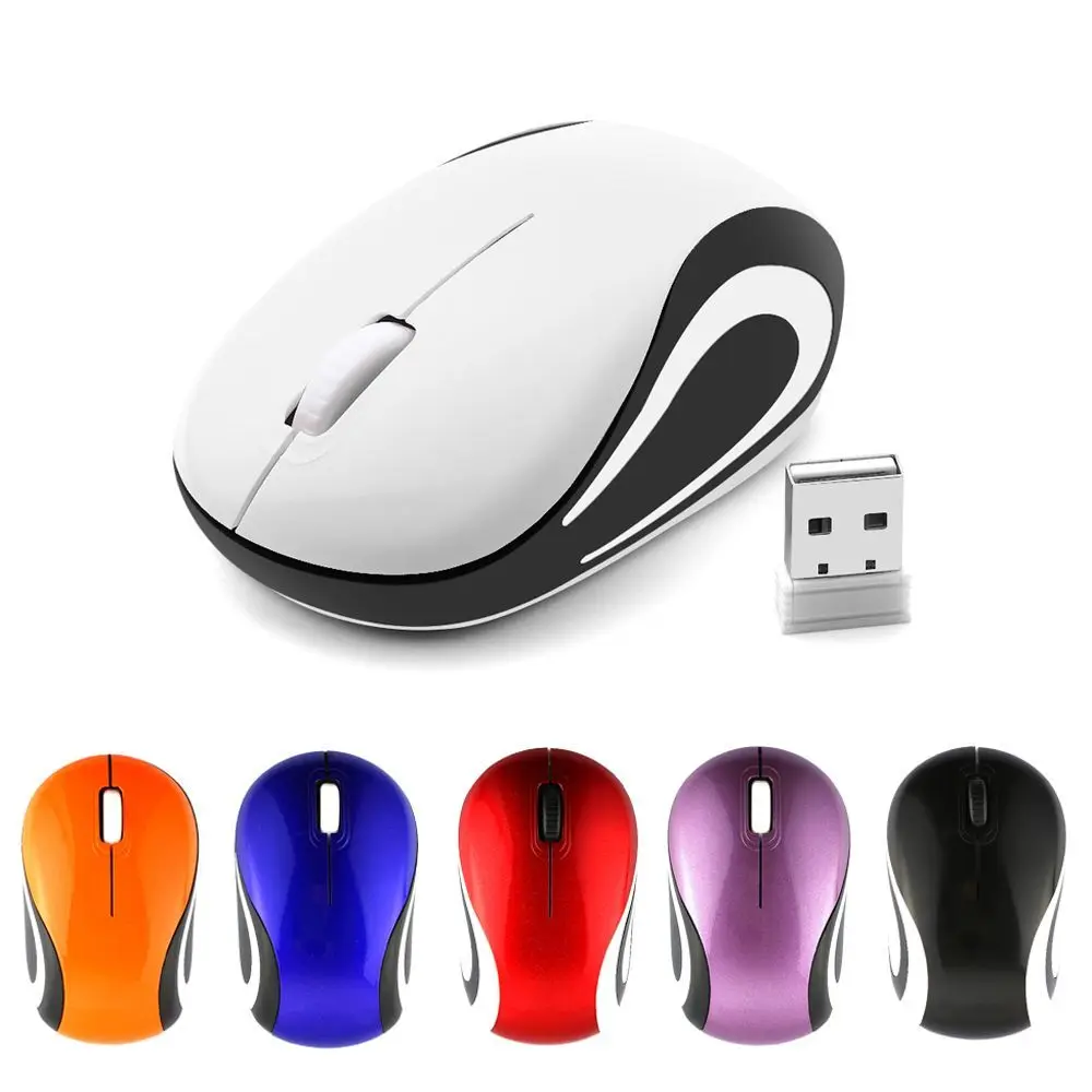 Compact Wireless USB Mouse - Portable Optical Device for Gaming and Everyday Use