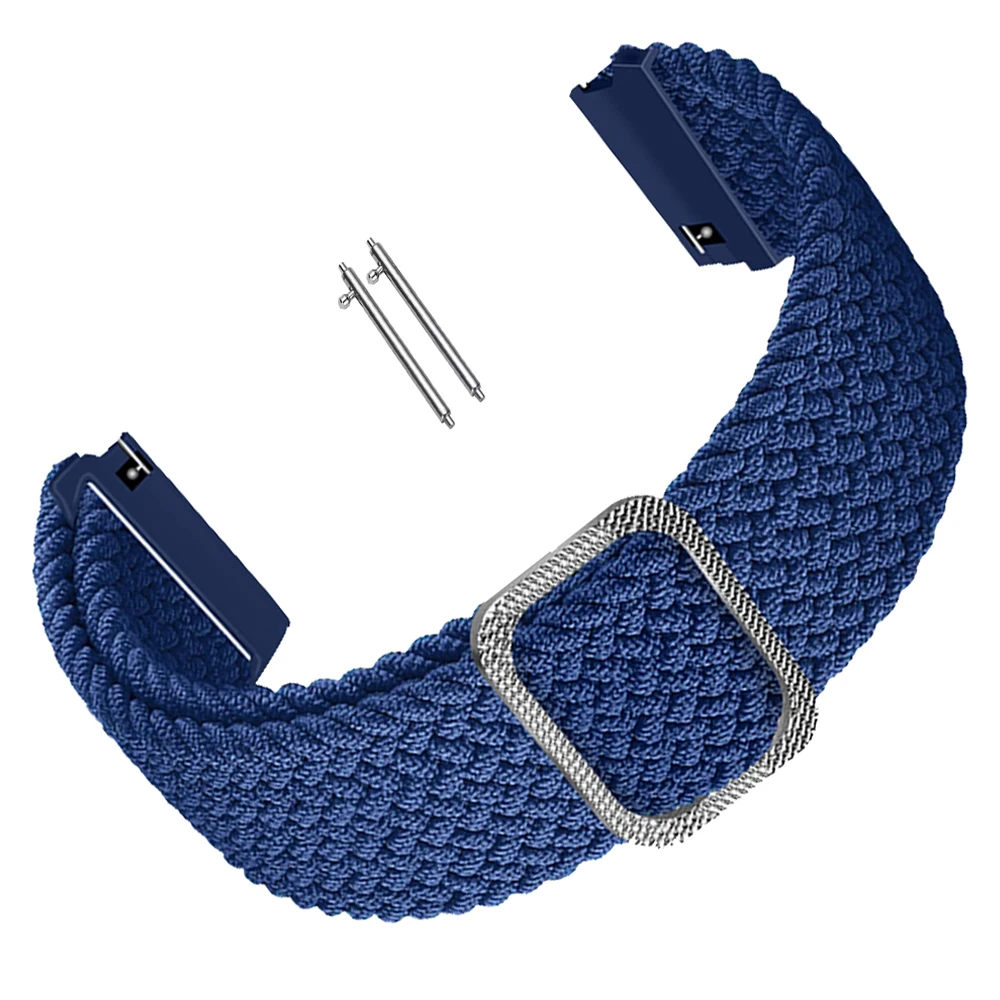 Adjustable Magnetic Braided Nylon Watch Band, 20/22mm Strap