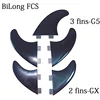 BiLong FCS Surfboard Fins Tri Quad Five Fin a Set Nylon + Fiber  Hot Sell surf Fin  Paddle Board  wakeboard 1