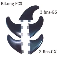 BiLong FCS Surfboard Fins Tri Quad Five Fin a Set Nylon + Fiber  Hot Sell surf Fin  Paddle Board  wakeboard 1