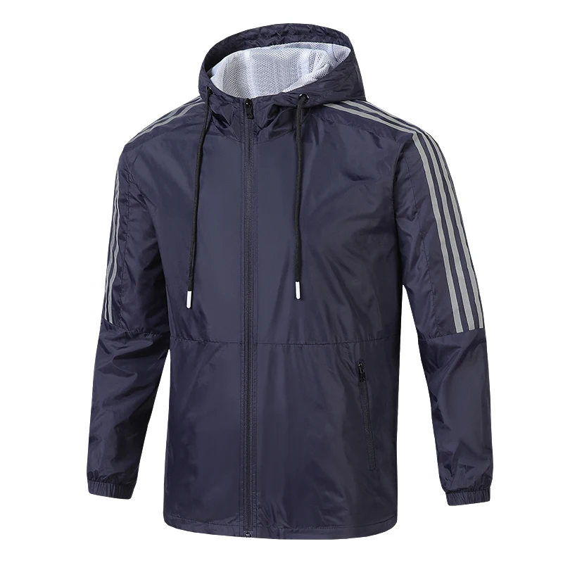 Waterproof Windbreaker Jacket Men's Couple Hooded Jacket Spring Thin Breathable Fluorescent Men's and Women's Style
