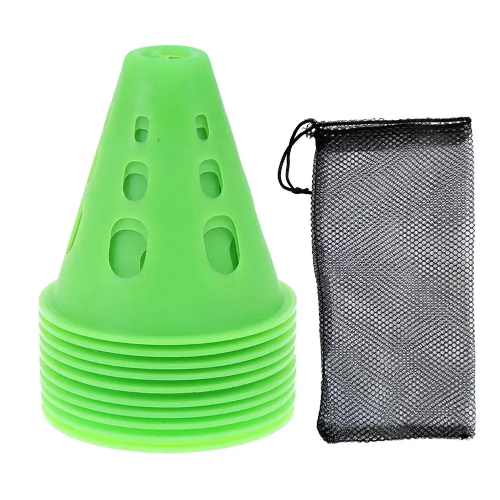 10 teile/los bunte Skate Pile Cup wind dichte Rollschuh Training Skateboard Agilität Markierung kegel Kegel Slalom Marker u9r5