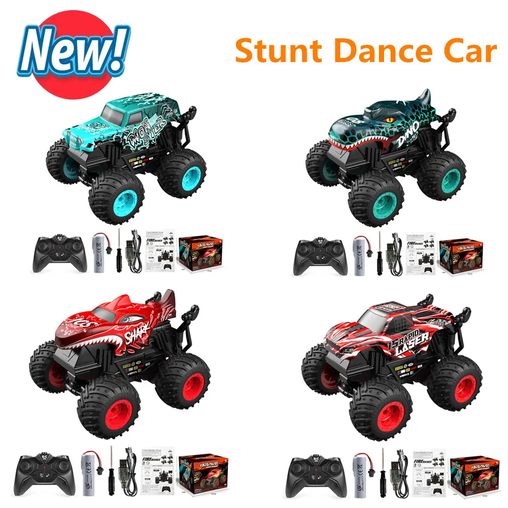 Радиоуправляемая Игрушечная машина 2,4G радиоуправляемая танцевальная машина для трюков 1: 20 электрические грузовики автомобиль для трюков детские игрушки