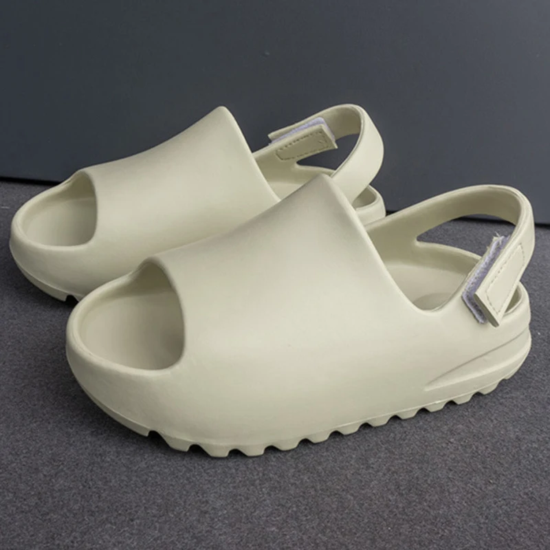 Eyriphy Children Sandals Soft Bottom Outdoor Sports Slippers Boys And Girls Cute Slides Open Toe Beach Shoes Fashion Cozy Slides 3