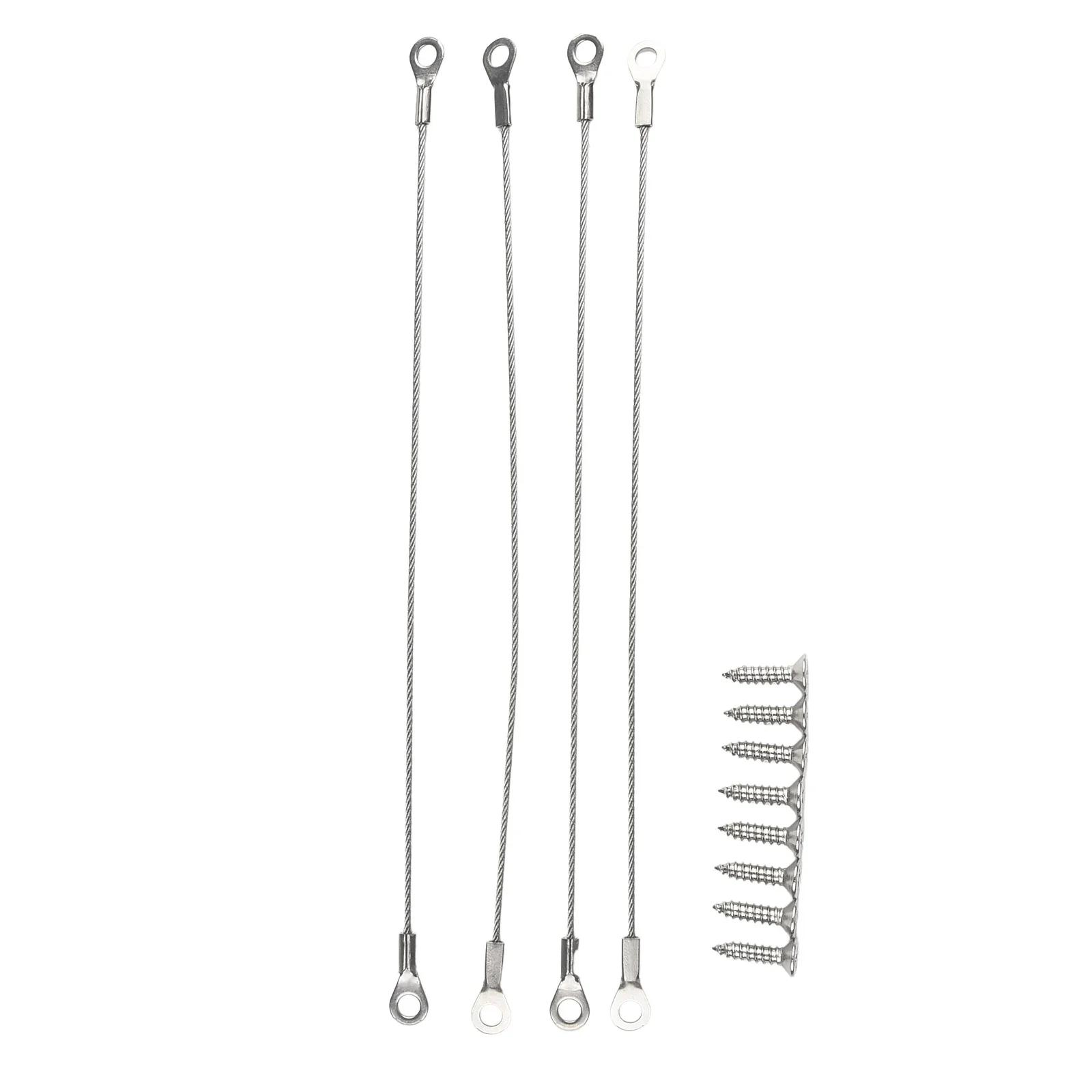 Stainless Steel Door Cabinet Restraint 4pcs Braided Cable Hinge Limiter Swing Opening Angle Flexible Braided Limiter