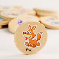 Find The Same Pattern Puzzle Game Kids Cartoon Animal Memory Chess Thinking Training Children Montessori Educational Wooden Toys 2