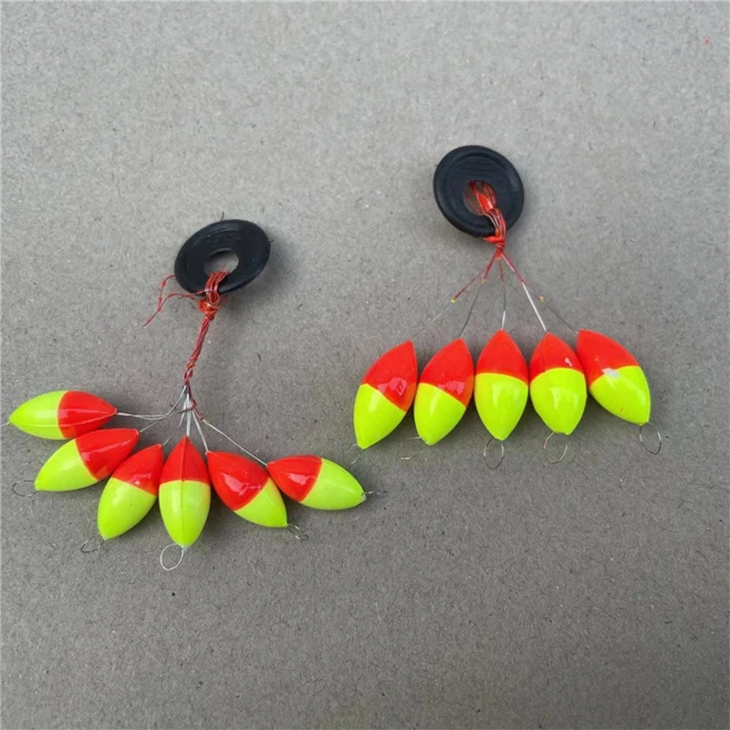 120pcs (20packs) Fishing Float Seven-star Float Bobber Beans Rig Making Fishing Floating Fishing Tools Accessories