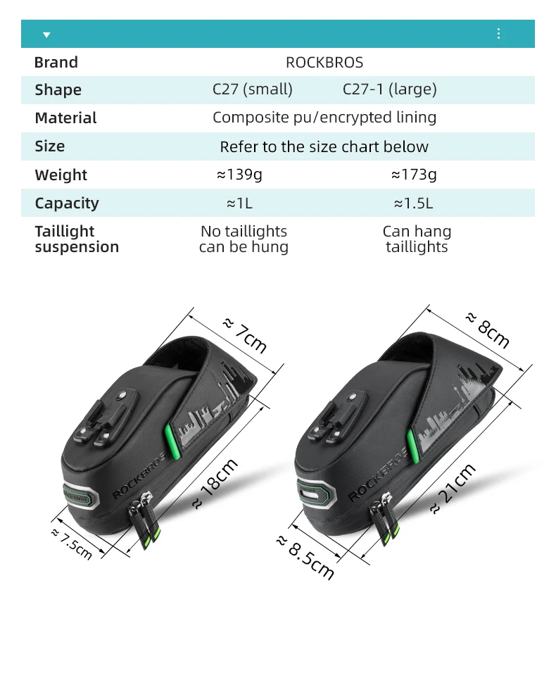 Cycling Rainproof Bicycle Bag Shockproof Bike Saddle Bag Shanghai Bicycle Rear S