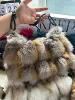 Winter Fox Fur Bag Women's  Bag Fashion  Handbag Ladies Bags Purses Women Shoulder Bag Real Silver Fox Fur Messenger Bags 4
