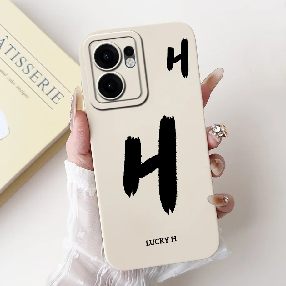 Stylish Cute Letters Shockproof Back Cover with Camera Lens Protection