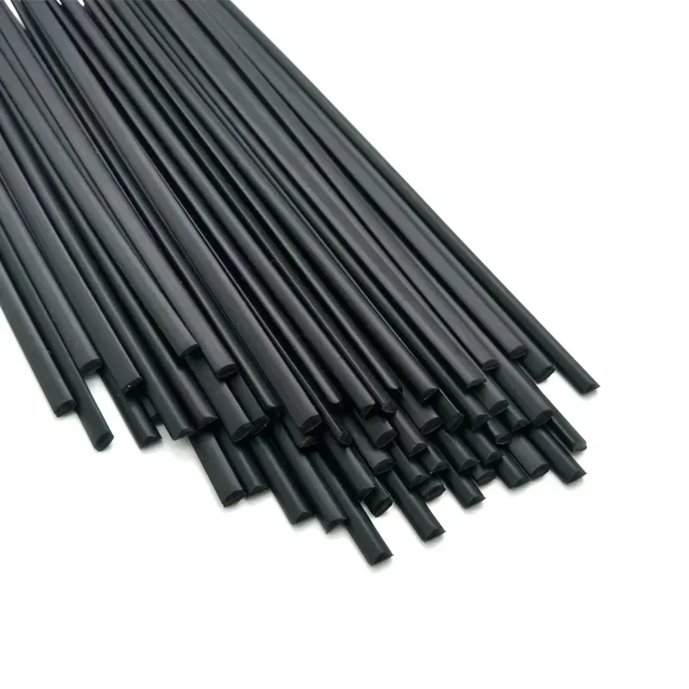 ABS Plastic Welding Rods 3mm 50cm Length Triangular Shape Welding Sticks Black for Motorcycle Motorbike Fairings Repairs 15Pcs welding rods plastic welding rods