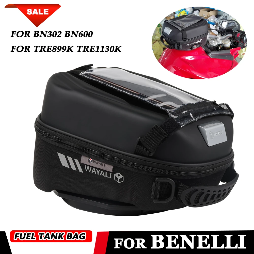 

For BENELLI BN302 BN600 TRE899K TRE1130K Motorcycle Accessories Fuel Tank Bag with Tank Adapter Ring Navigation Storage Package