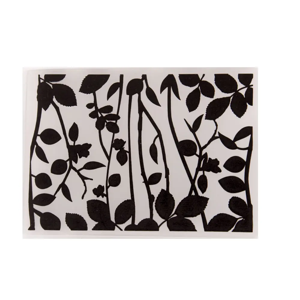 Plastic Embossing Folder Embossing Folder Plants Plastic Embossing folder Template DIY Scrapbooking Crafts Making Photo Album Card Handmade Decor