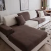 Banana Leaf Jacquard Fabric Sofa Cloth Cover, Polar Fleece, Living Room, Comfortable, Dustproof, Anti Pet Scratch 5