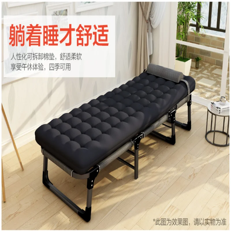 

2022 new folding multi-function folding bed lounge chair office nunny lunch bed simple single accompanying bed portable military