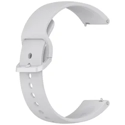 High-Quality Silicone Wristband for Smartwatches - Single Color Original Strap (C)