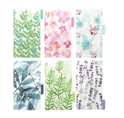 thumbnail image 1 of Papel separador de acuarela A5 A6, página de índice, página separadora de clasificación, 6 agujeros, cuaderno, hojas sueltas, accesorios de partición, 1 of 5