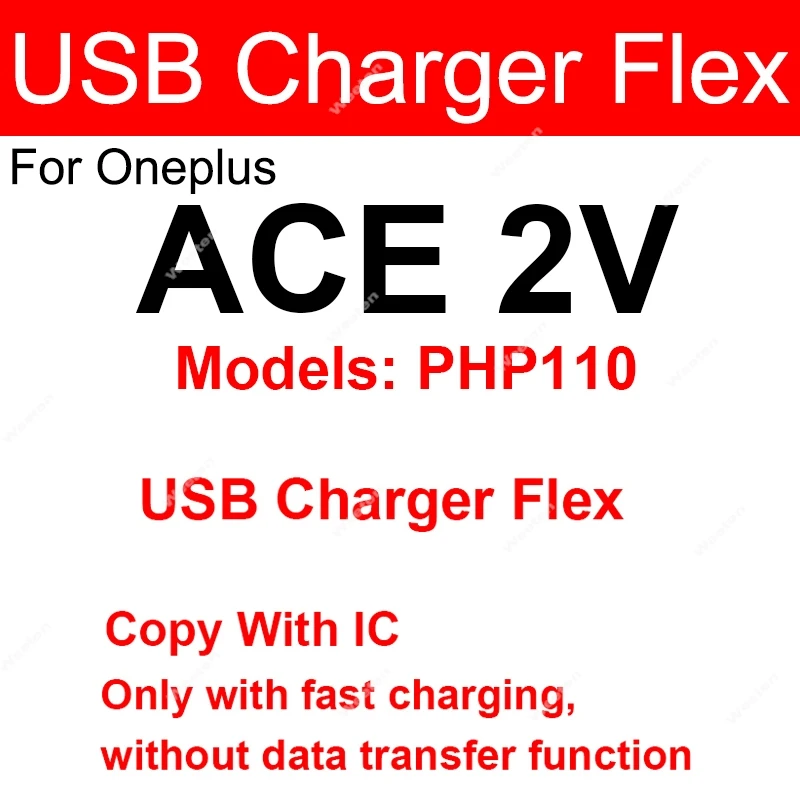OnePlus Ace Series USB Charging Dock Flex Cable Charger Port Connector Parts