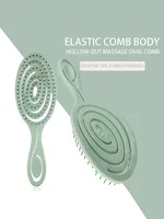 Peigne de Massage des cheveux, brosse à cheveux en Nylon, brosse à cheveux bouclée démêlante pour Salon de coiffure, outils 5
