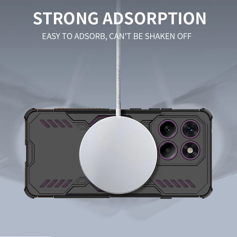 Enhanced Shockproof Magnetic Heat Dissipation Armor Case - Power Back Cover