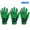 Golf Gloves Men Left Hand Cool Comfortable Micro Soft Fiber Breathable Green Golf Gloves Improved Grip System Golf Glove Men 3