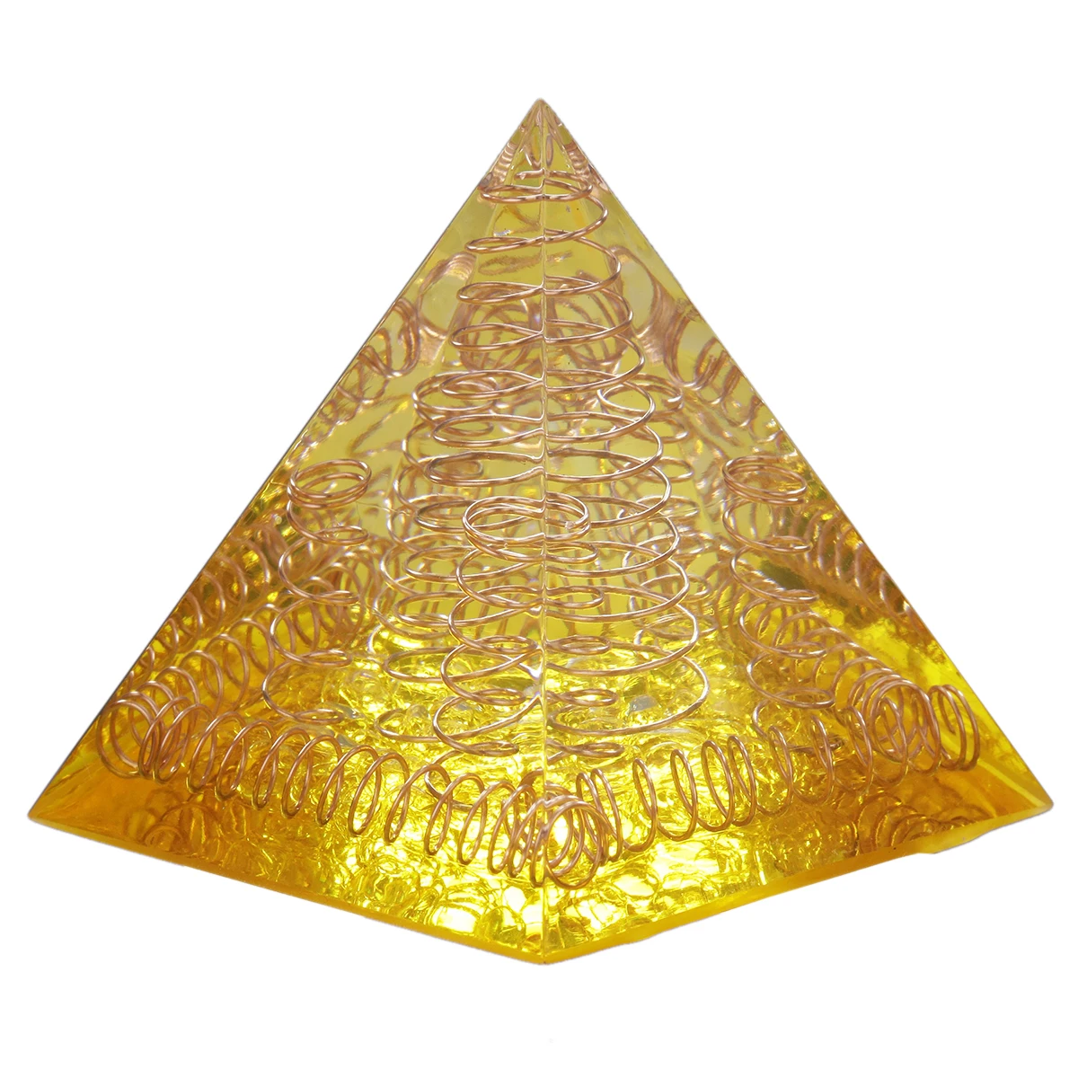 Natural Rock Quartz Chip Stones Orgone Pyramid For Protection Meditation Yoga Reiki Healing Generator Chakra Balancing