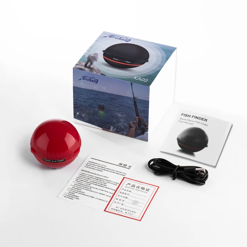 Wireless Sonar for Fishing Erchang XA02 48m/160ft Water Depth Echo-sounder Fishing Finder Portable FishFinder fish finder