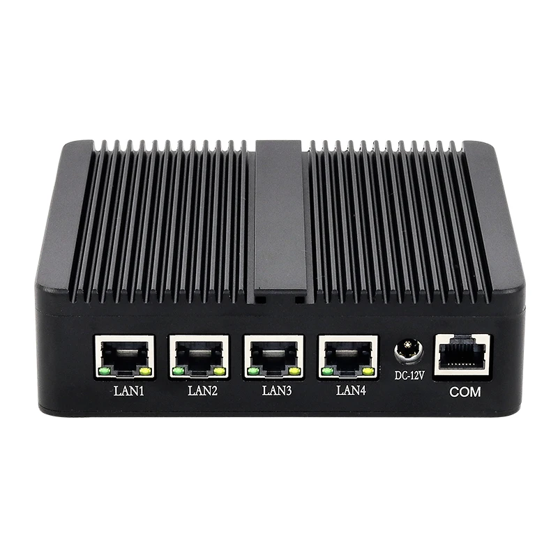 Fanless Mini PC Soft Router Intel Celeron J4125 Quad Cores 4x LAN 2.5G Intel i225V NIC Friewall Appliance xcy mini pc intel celeron j4125 quad cores 4x lan 2 5g intel i225v nic software router firewall vpn nas server vitualization